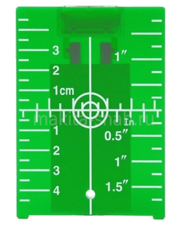 Мишень для нивелиров Elitech, зелёный луч – №1