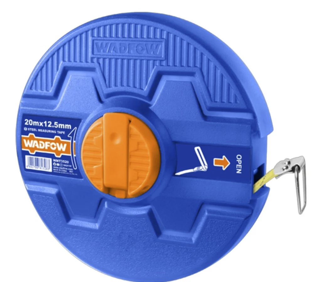 Рулетка геодезическая WadFow WMT3520 20 м х 12,5 мм стальная – №1
