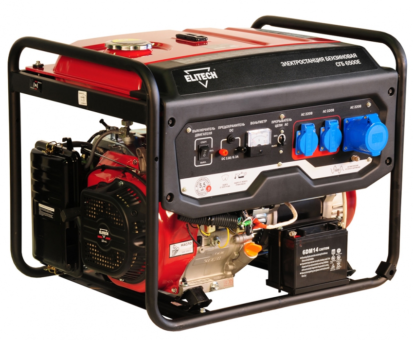 Генератор бензиновый Elitech СГБ 6500Е – №1