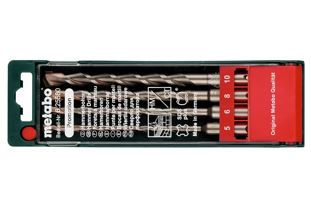 Набор буров SDS+ Metabo SP (4 шт) – фото №1 Набор буров SDS+ Metabo SP (4 шт) – №1