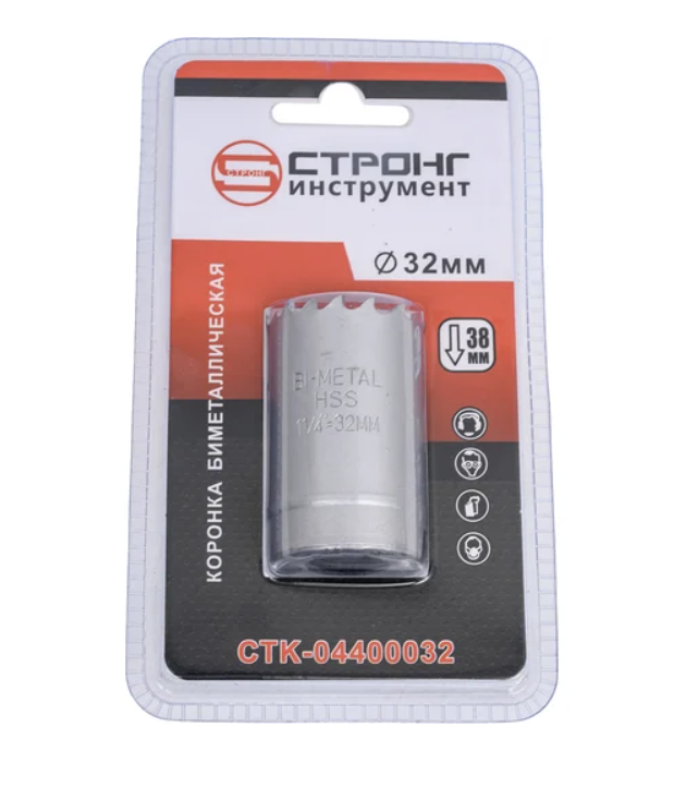 Коронка по металлу Strong Bi-Metal 32 мм, 5/8" – №1