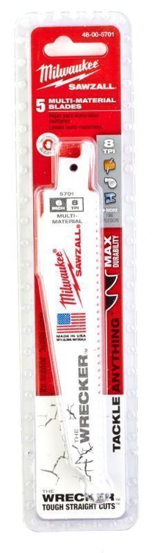 Полотно сабельное Milwaukee The Wrecker 150x3,2 мм (1 шт) – №1