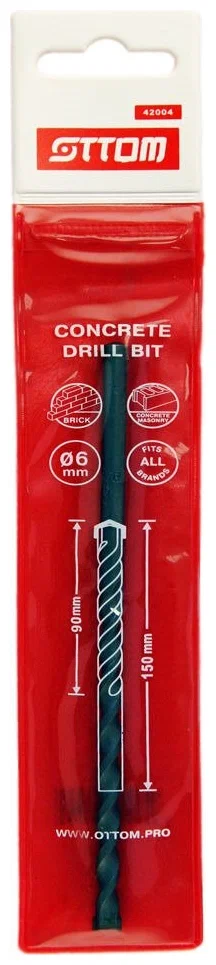 Сверло по бетону Ottom 6x150/90 мм – №1