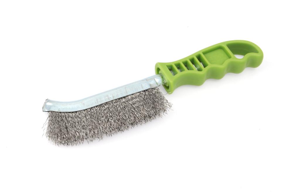 Щётка с пластиковой рукояткой Дело Техники, щетина из нержавеющей стали – №1
