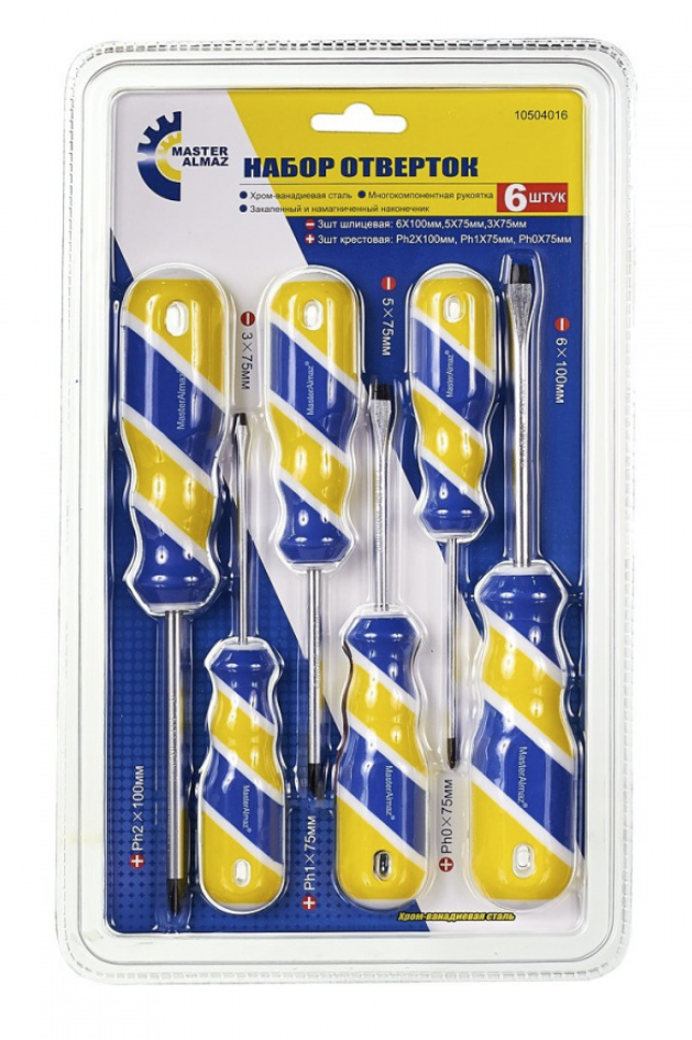 Набор отверток МастерАлмаз (6 шт) – №1