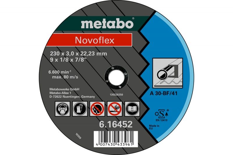 Диск по металлу Metabo Novoflex 230х3x22,2 мм – фото №1 Диск по металлу Metabo Novoflex 230х3x22,2 мм – №1