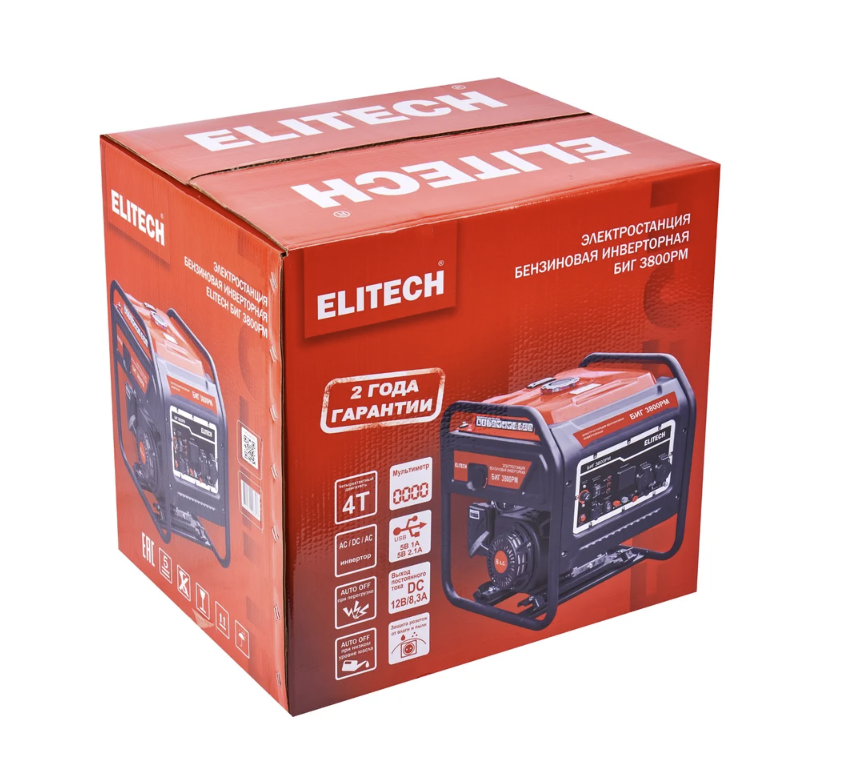 Генератор бензиновый Elitech БИГ 3800РМ инверторный – №6