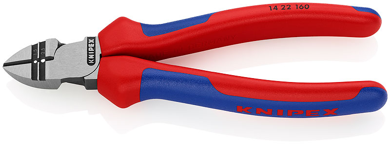 Бокорезы Knipex 160 мм диагональные для снятия изоляции (KN-1422160) – №1