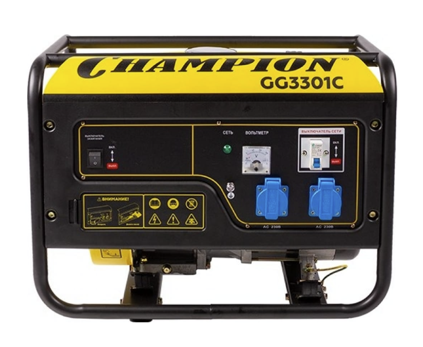 Генератор бензиновый Champion GG3301C – фото №1 Генератор бензиновый Champion GG3301C – №1