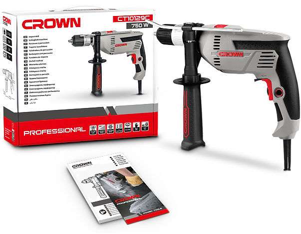 Дрель ударная Crown CT10129C – фото №5 Дрель ударная Crown CT10129C – №5