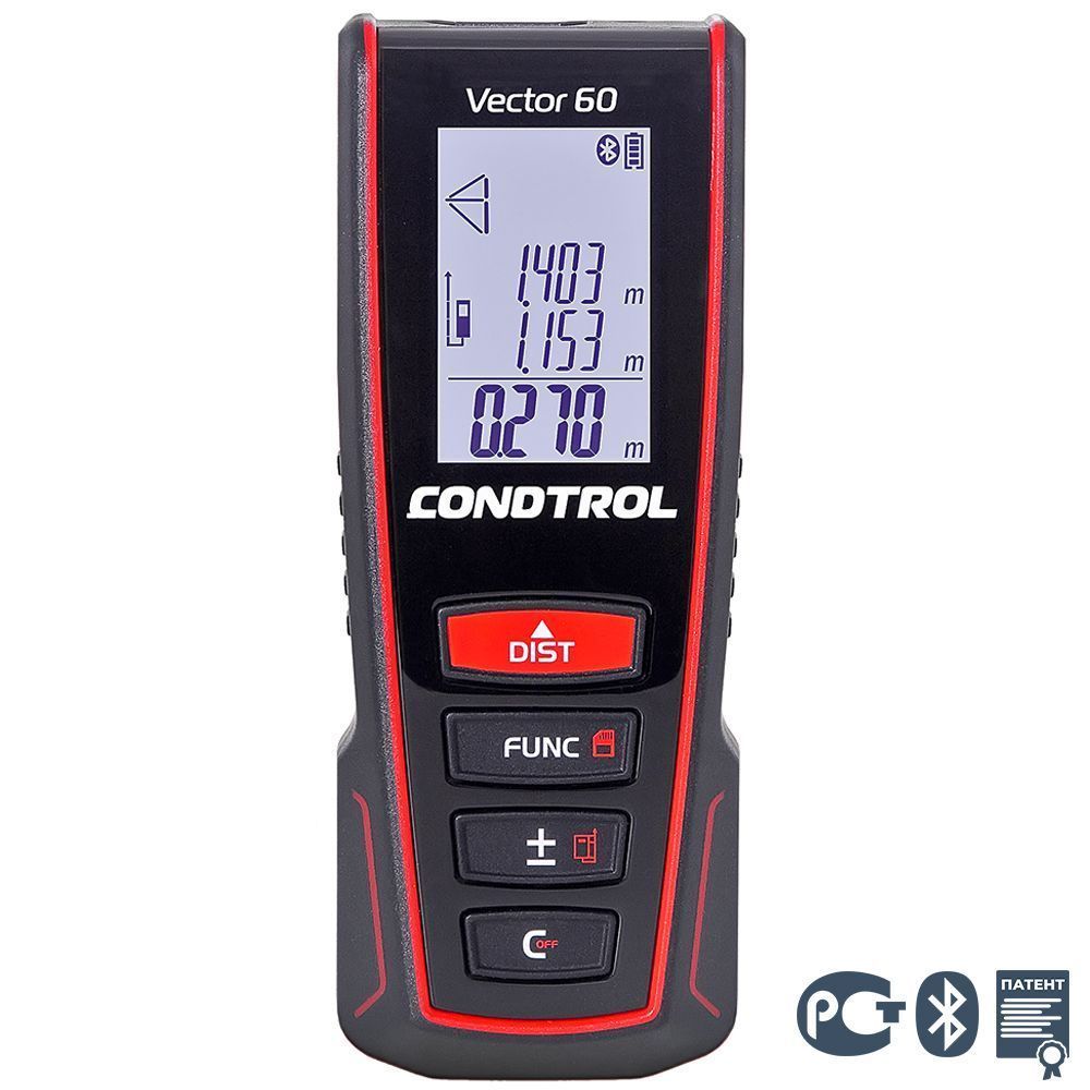 Лазерный дальномер Condtrol Vector 60 – фото №1 Лазерный дальномер Condtrol Vector 60 – №1