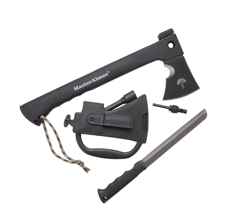 Топор мультифункциональный с ножом в рукоятке МастерАлмаз (10506022) – №1