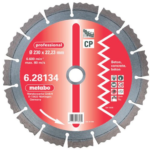 Диск алмазный Metabo Professional 230х22,2 мм по бетону – фото №1 Диск алмазный Metabo Professional 230х22,2 мм по бетону – №1
