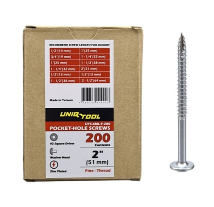 Саморезы оцинкованные Uniqtool Maxi-Loc 2", 50 мм (200 шт) – фото №1 Саморезы оцинкованные Uniqtool Maxi-Loc 2", 50 мм (200 шт) – №1