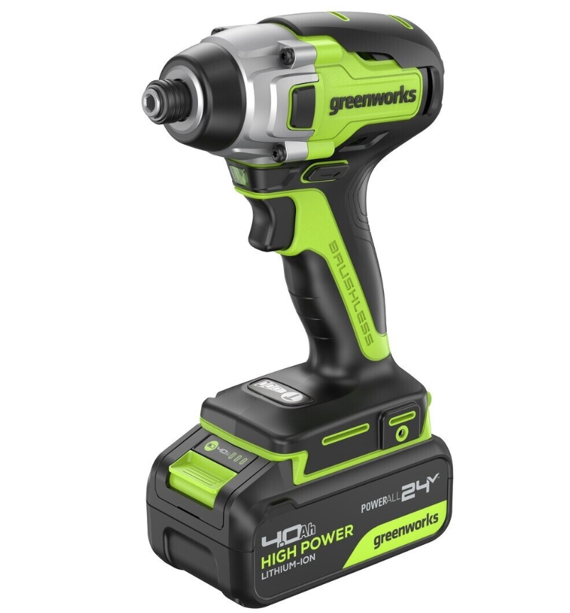 Аккумуляторный винтоверт Greenworks GD24ID3 (1х4,0 Ач) 3802807CUB – №1