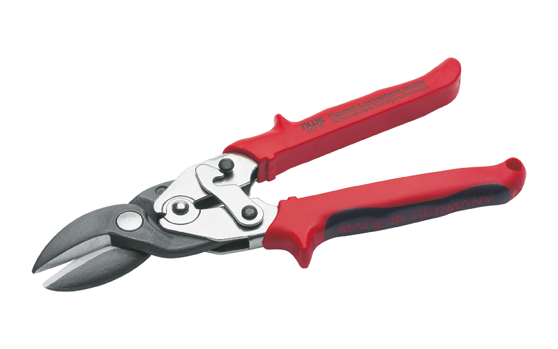 Ножницы по металлу NWS 250 мм фигурные рычажные, правый рез – №1