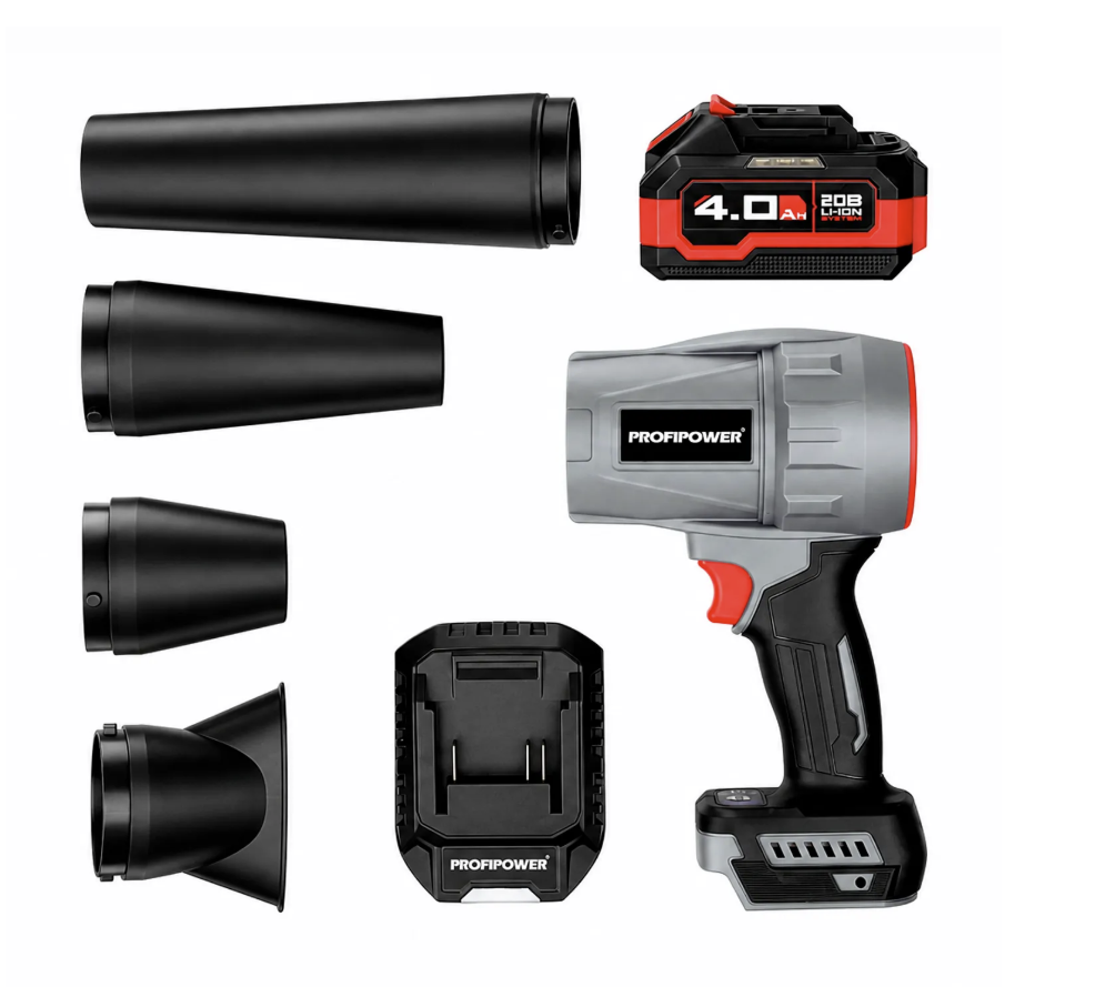 Аккумуляторная воздуходувка ProfiPower "Tornado" MKBUB-20В (1х4,0 Ач) – фото №6 Аккумуляторная воздуходувка ProfiPower "Tornado" MKBUB-20В (1х4,0 Ач) – №6