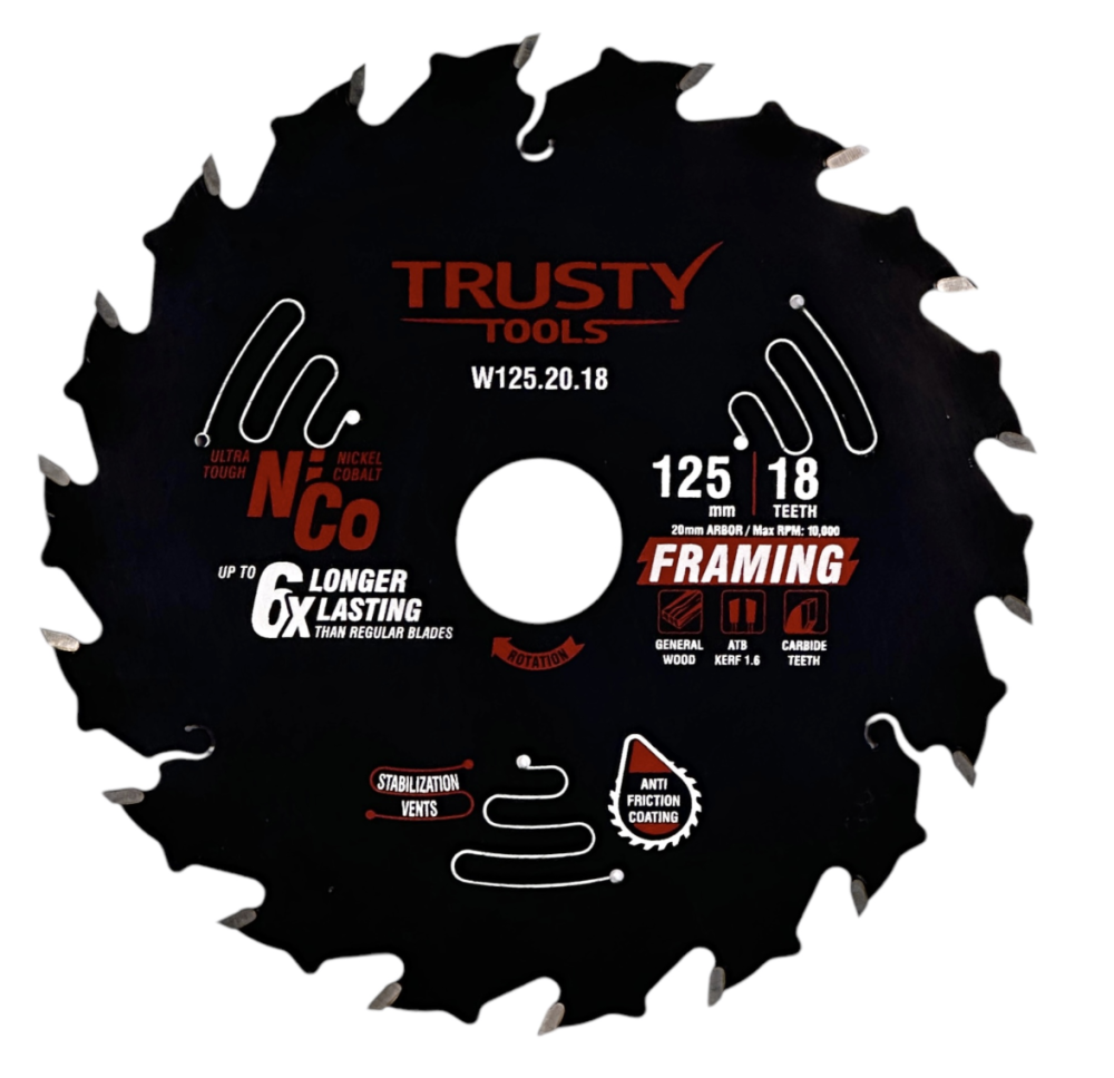 Диск пильный Trusty-Tools Framing 125х20 мм 18T – фото №1 Диск пильный Trusty-Tools Framing 125х20 мм 18T – №1