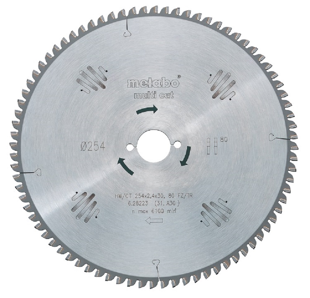 Диск пильный Metabo 254х30 мм 80T – №1