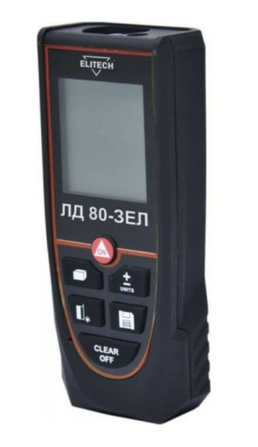 Лазерный дальномер Elitech ЛД 80-ЗЕЛ – фото №1 Лазерный дальномер Elitech ЛД 80-ЗЕЛ – №1