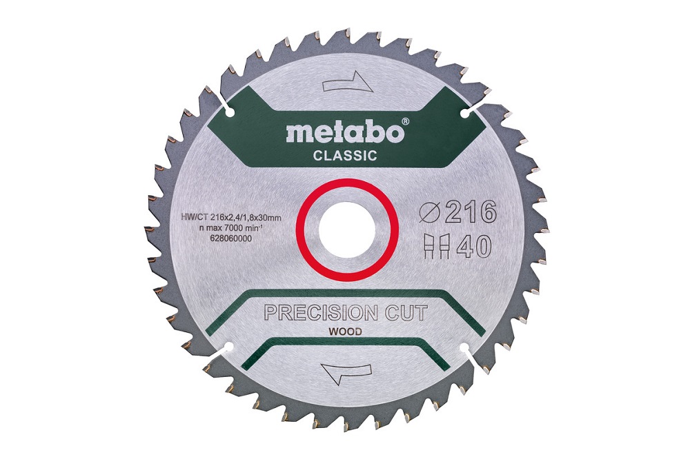Диск пильный Metabo 216х30 мм 40T – №1