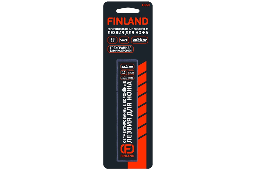 Лезвия сегментированные Finland 18 мм (5 шт) – фото №1 Лезвия сегментированные Finland 18 мм (5 шт) – №1
