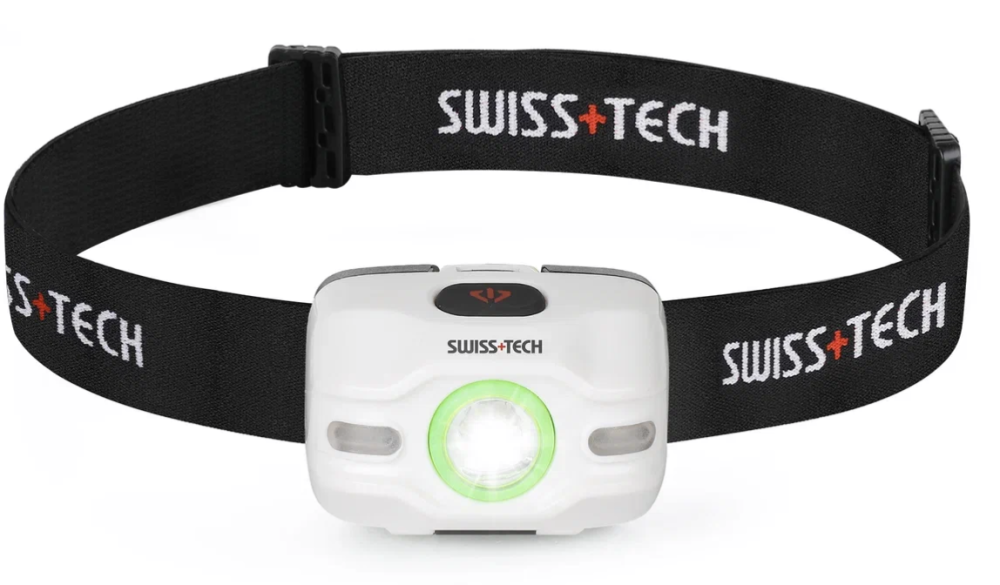Фонарь Swiss+Tech налобный 3AAA, 80/50 м, белый, 3 режима – фото №1 Фонарь Swiss+Tech налобный 3AAA, 80/50 м, белый, 3 режима – №1