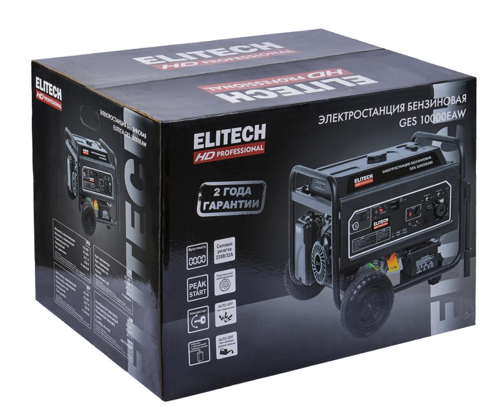 Генератор бензиновый Elitech HD GES 10000EAW – фото №7 Генератор бензиновый Elitech HD GES 10000EAW – №7