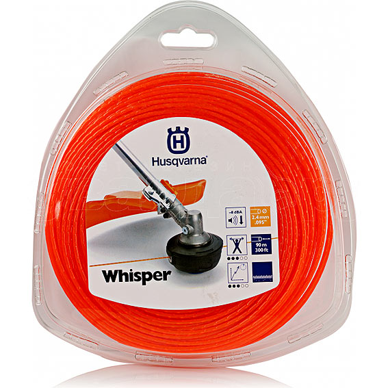 Леска для триммера Husqvarna Whisper 2,4 мм/15 м круглая – №1