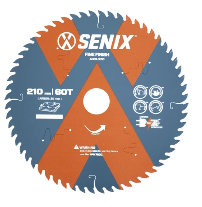 Диск пильный Senix 210 мм х 30 мм 60Т по дереву – №1