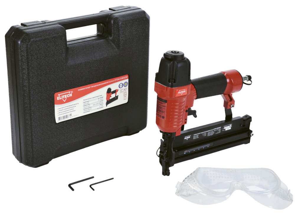 Пневматический гвозде/ скобозабивной пистолет Elitech 18GA – №1