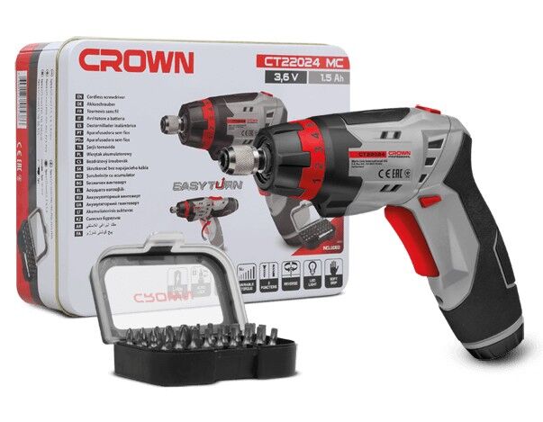 Аккумуляторная отвертка Crown CT22024 MC – фото №1 Аккумуляторная отвертка Crown CT22024 MC – №1