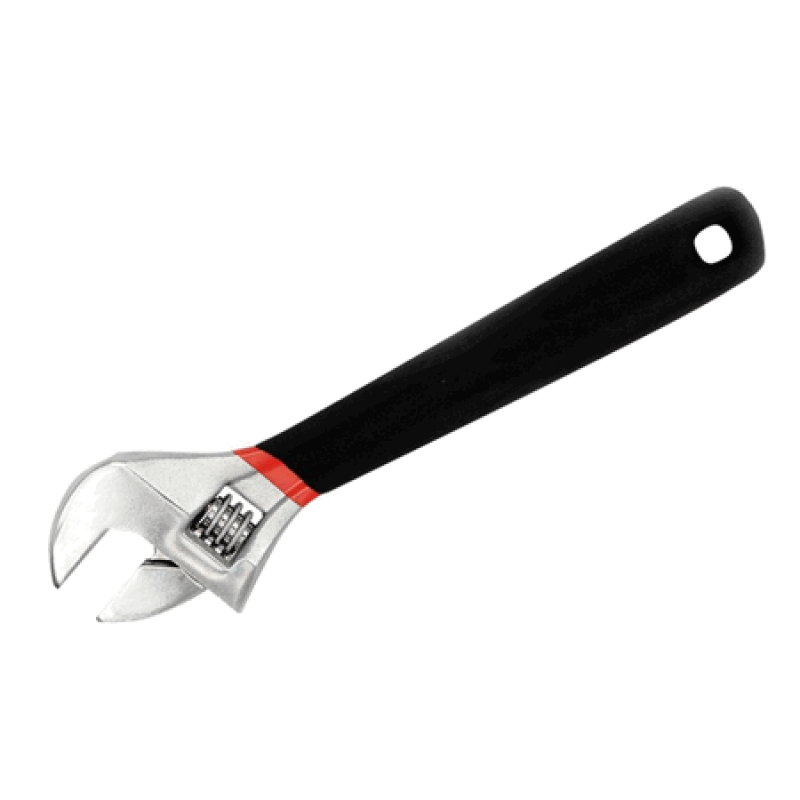 Ключ разводной Strong 8/200 мм с прорезиненной рукояткой – №1