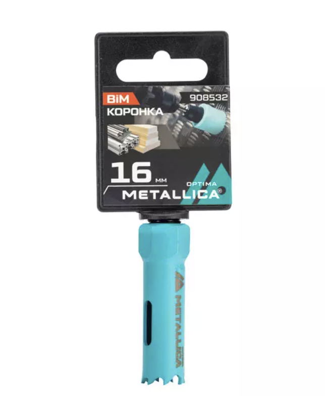 Коронка по металлу Metallica Optima 16 мм, 1/2" – фото №1 Коронка по металлу Metallica Optima 16 мм, 1/2" – №1