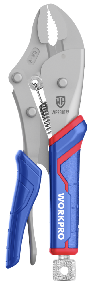 Клещи зажимные WORKPRO 130 мм с изогнутыми губками (WP231072) – №1