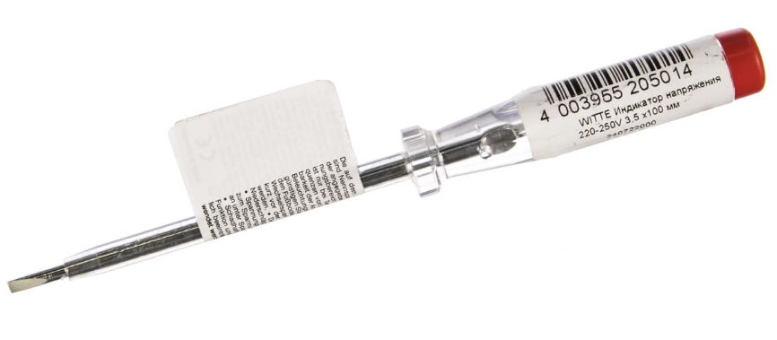Отвертка индикаторная Witte 220-250V 3,5х100 мм – №1