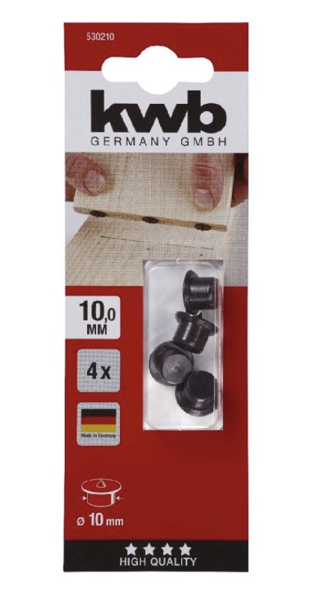 Кернер центровой для разметки шкантов KWB 10 мм (4 шт) – №1