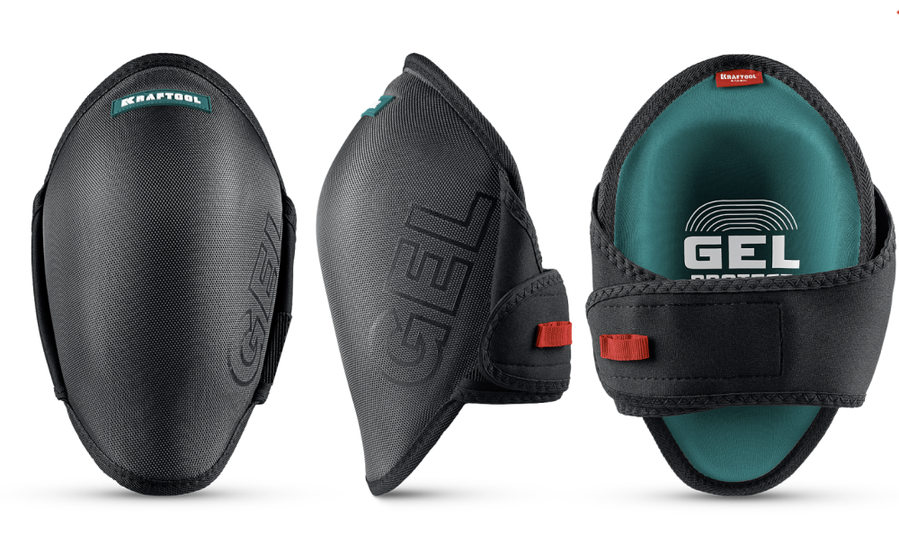Наколенники защитные Kraftool STABIL эргономичные с гелевой вставкой, воздухопроницаемые (11516) – №1