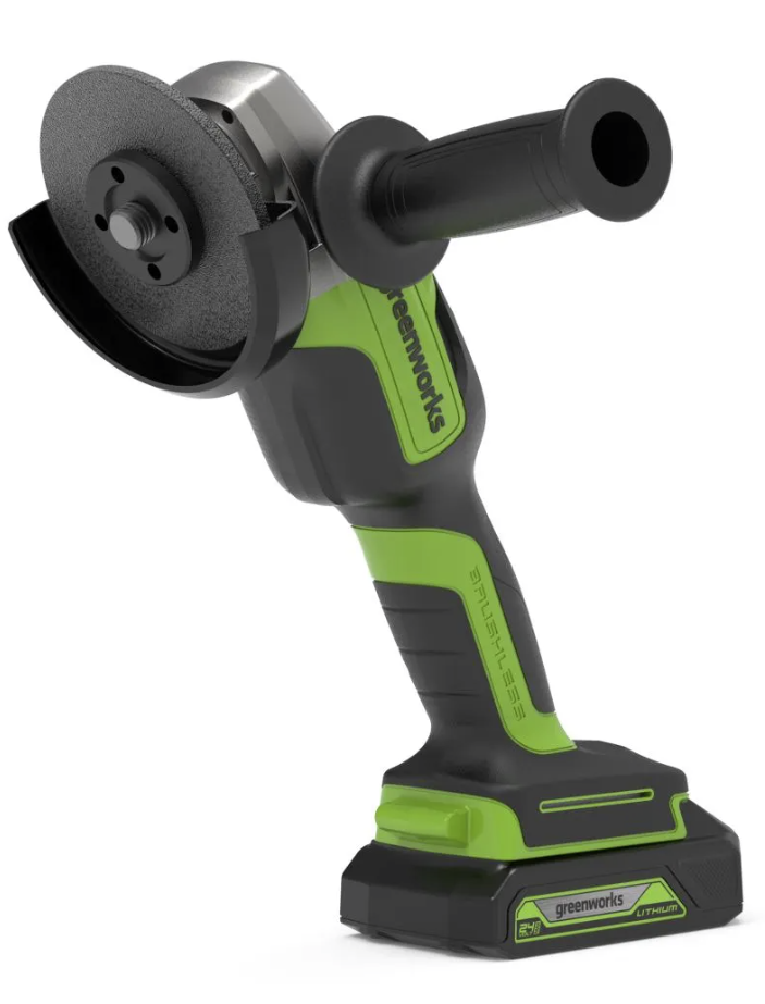 Аккумуляторная УШМ Greenworks GD24AGK2 24В (1х2,0 Aч) 3200207UA – фото №1 Аккумуляторная УШМ Greenworks GD24AGK2 24В (1х2,0 Aч) 3200207UA – №1