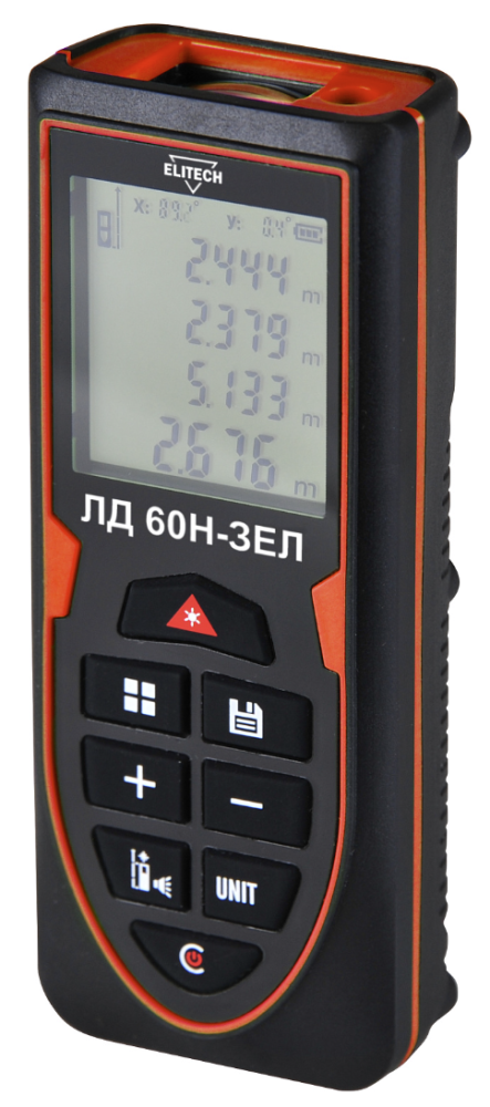 Лазерный дальномер Elitech ЛД 60Н-ЗЕЛ – №1