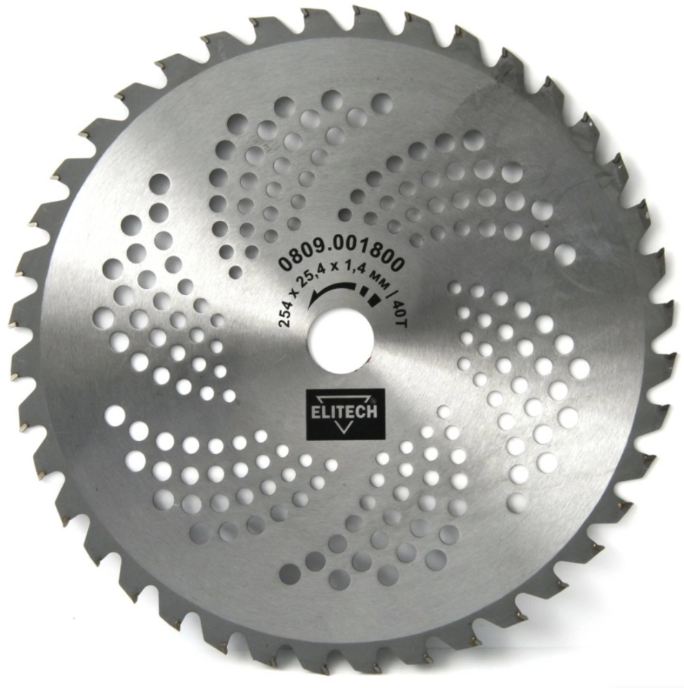 Нож для триммера Elitech 254х25,4 мм T40 – №1