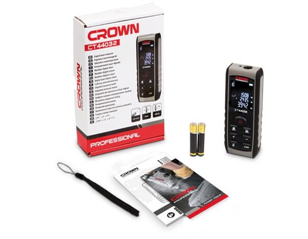 Лазерный дальномер Crown CT44032 – фото №1 Лазерный дальномер Crown CT44032 – №1