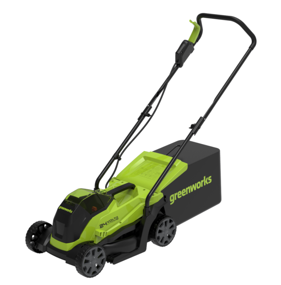 Аккумуляторная газонокосилка Greenworks GD24LM33K4 (1х4,0 Ач) 2516107UB – фото №1 Аккумуляторная газонокосилка Greenworks GD24LM33K4 (1х4,0 Ач) 2516107UB – №1
