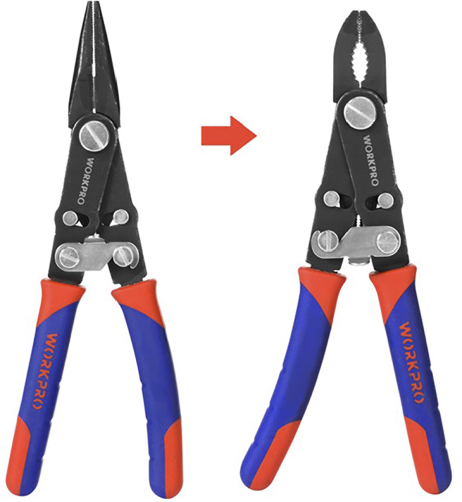 Плоскогубцы WORKPRO Cr-V 2-в-1 200 мм (WP231084) – №1