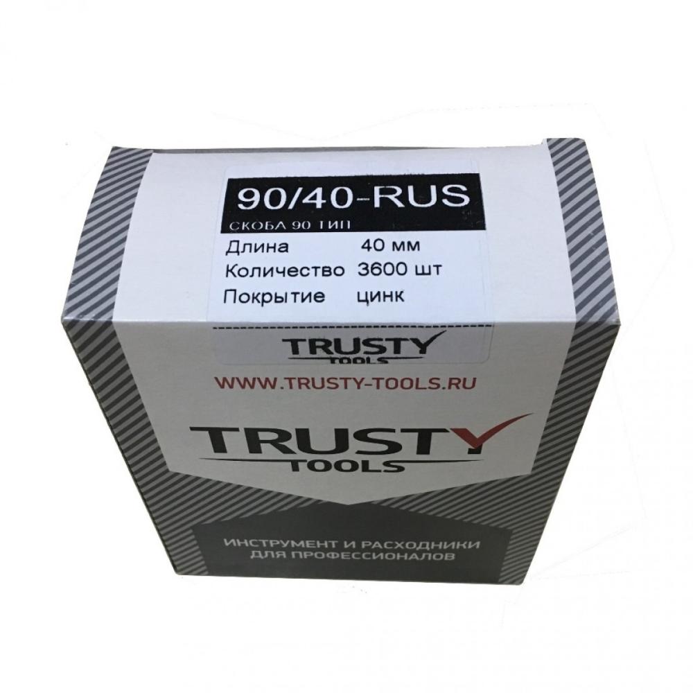 Скобы для степлера Trusty 90/40-RUS (3600 шт) – фото №1 Скобы для степлера Trusty 90/40-RUS (3600 шт) – №1