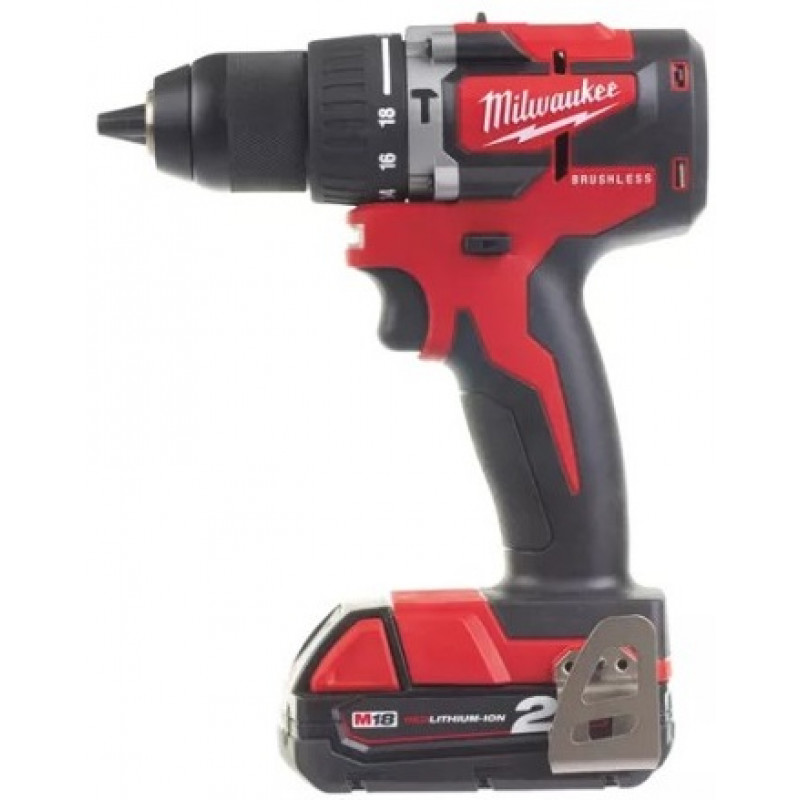 Аккумуляторная ударная дрель-шуруповерт Milwaukee M18 CBLPD-202C (2х2,0 Ач) – №1