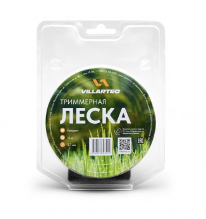 Леска для триммера Villartec 2,4 мм/15 м круглая – фото №1 Леска для триммера Villartec 2,4 мм/15 м круглая – №1