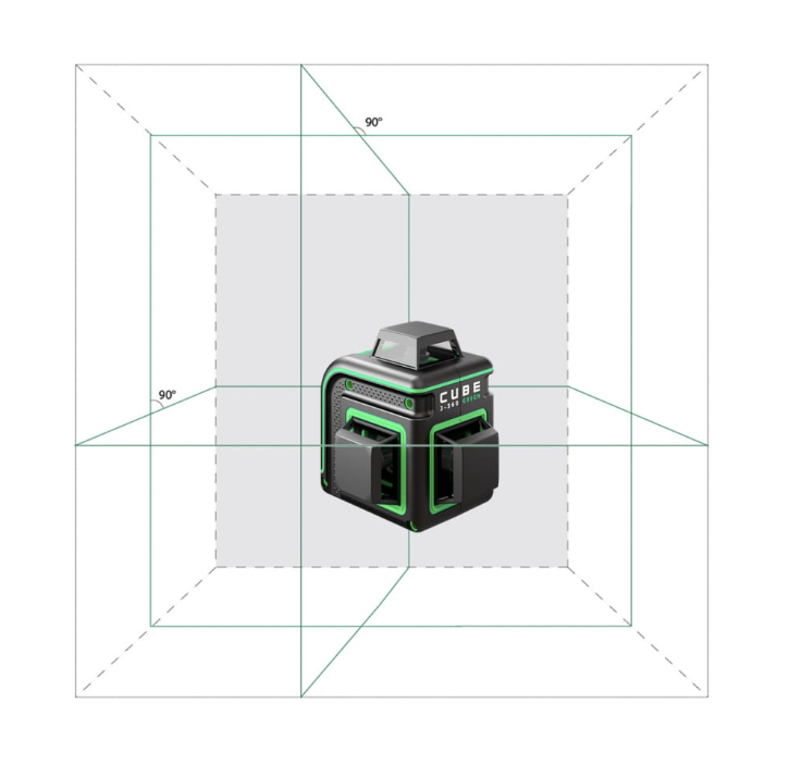 Уровень лазерный ADA Cube 3-360 Green Ultimate Edition – фото №1 Уровень лазерный ADA Cube 3-360 Green Ultimate Edition – №1