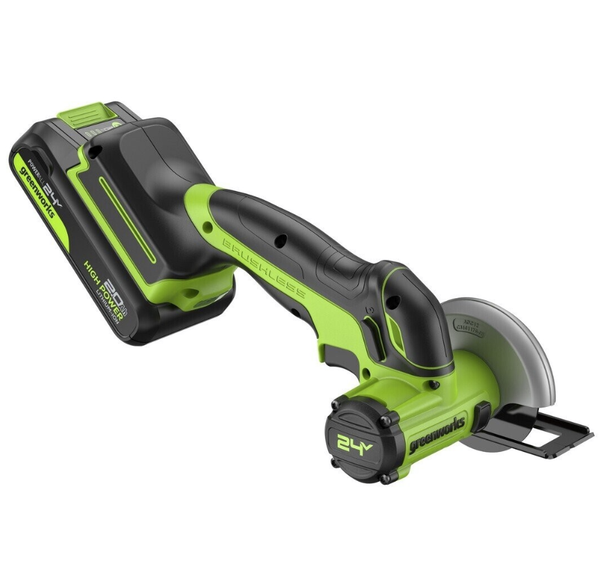 Аккумуляторная УШМ Greenworks GD24UCS 76 мм (1х2,0 Ач) – №1