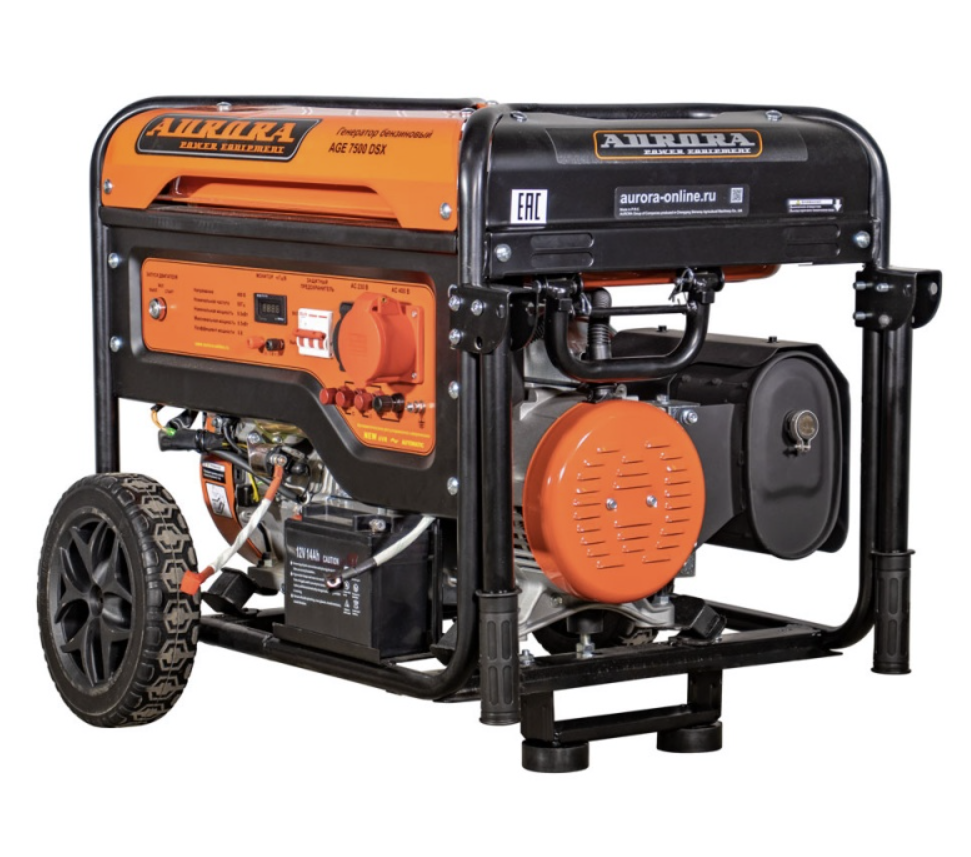 Генератор бензиновый Aurora AGE 7500 DSX – фото №1 Генератор бензиновый Aurora AGE 7500 DSX – №1